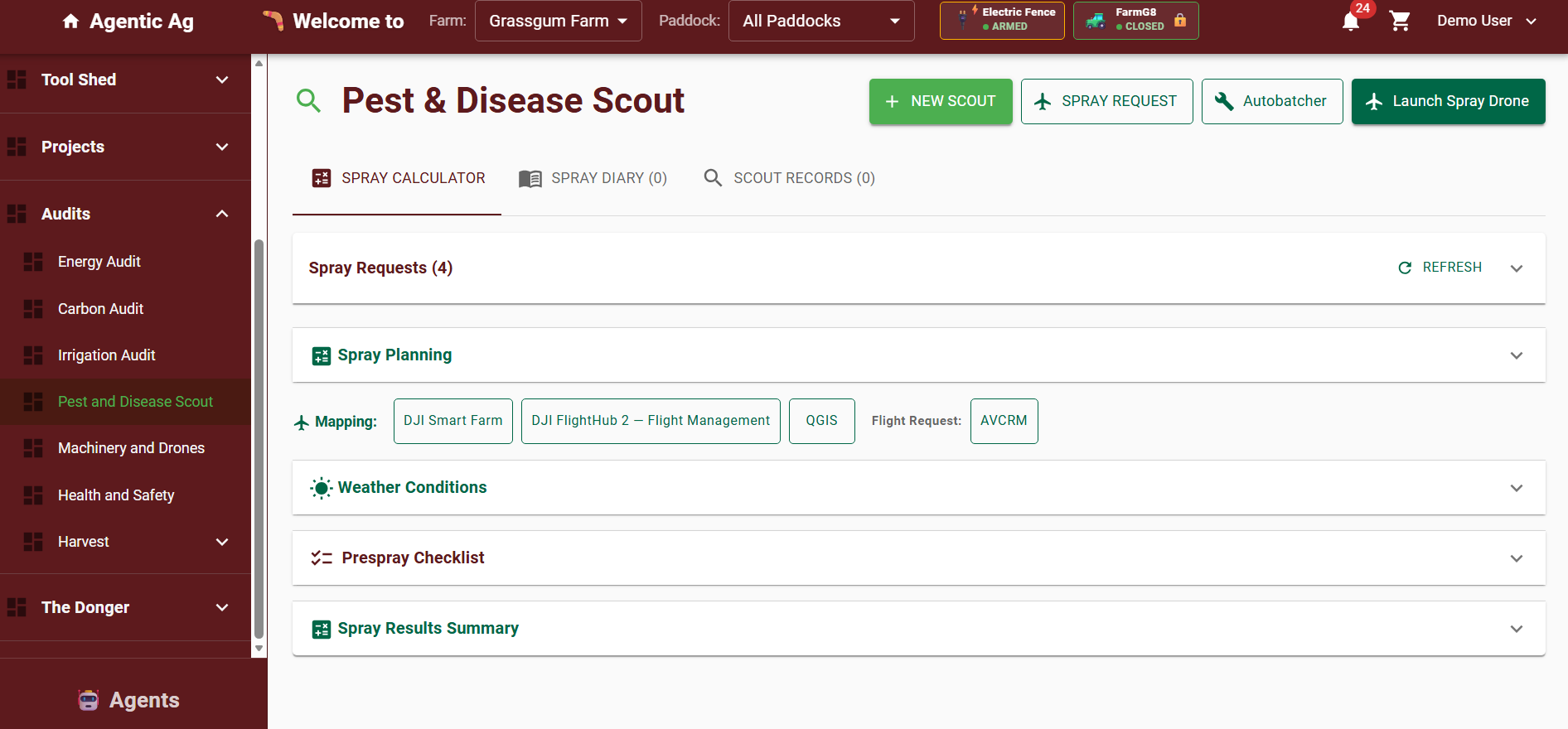 Agentic Ag Pest and Disease Spray Planning Dashboard